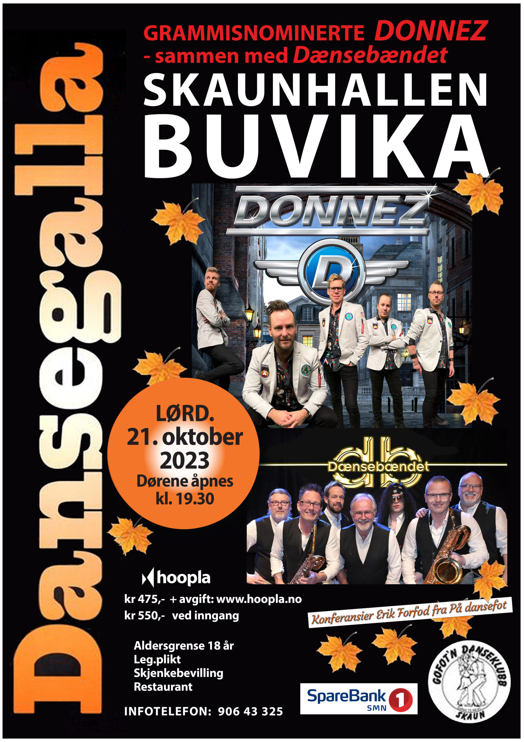 Dansegalla med Donnez og Dænsebændet